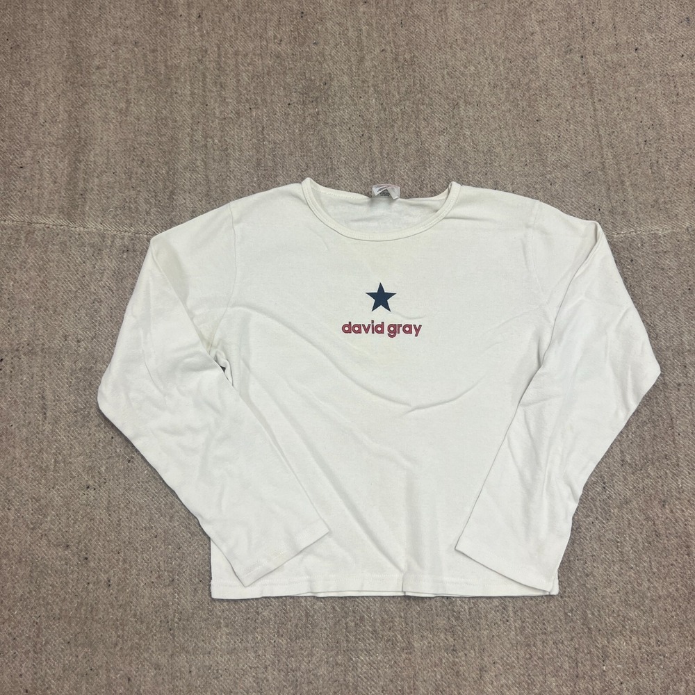 Vintage David Gray Shirt Women's Large White 2001 Tour